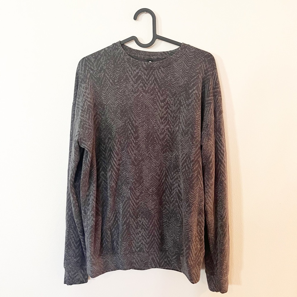 Athleta Gray Colorblock Sweater
